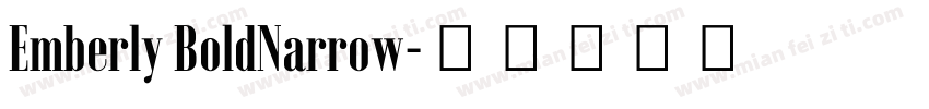 Emberly BoldNarrow字体转换